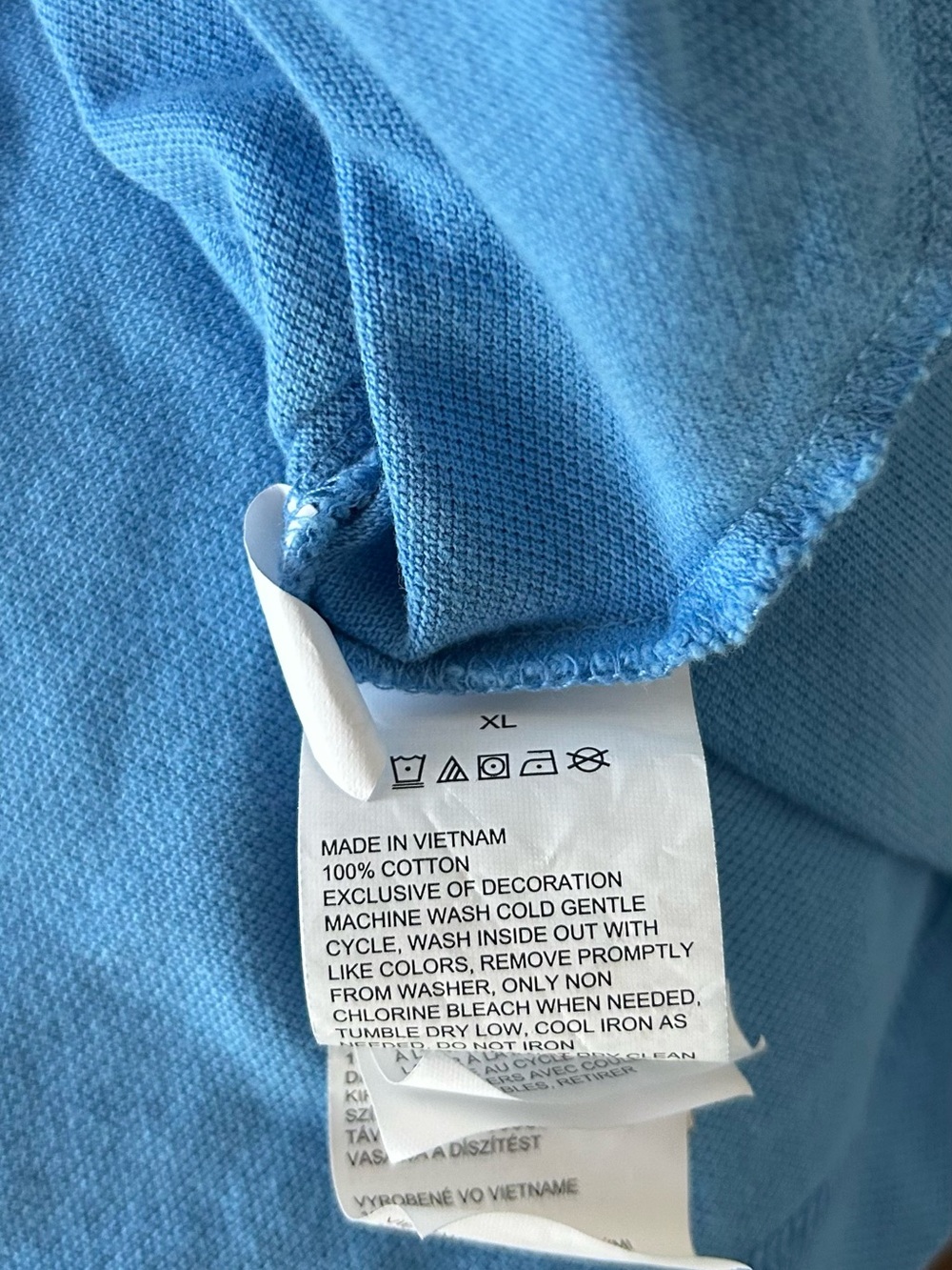 Men’s Nautica Light Blue Classic Fit Polo size XL - Picture 4 of 4